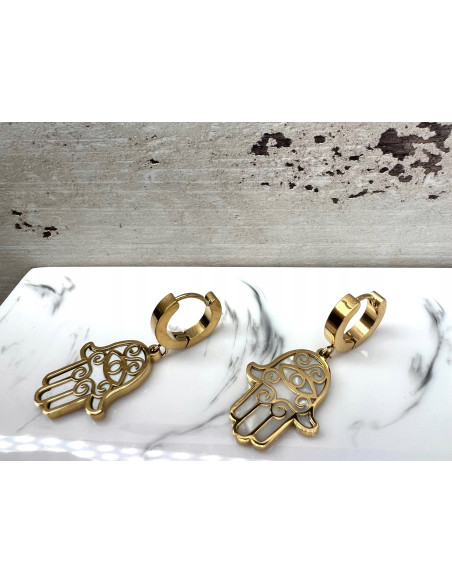 Kolczyki HAMSA ze stali chirurgicznej stal chirurgiczna Lolita Accessories