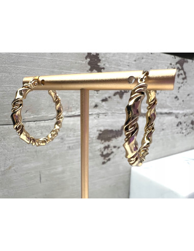 Kolczyki złote koła stal chirurgiczna...