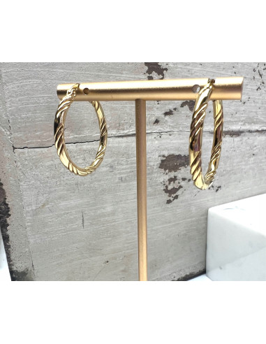 Kolczyki złote koła stal chirurgiczna...