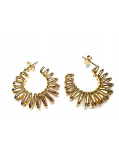 Kolczyki złote koła stal chirurgiczna nierdzewna Lolita...