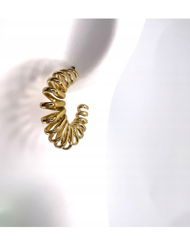 Kolczyki złote koła stal chirurgiczna...