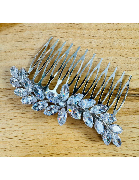 GRZEBIEŃ wsuwany do włosów wtykowy ozdobny diamenty Lolita Akcesoria