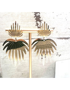 Kolczyki Liście ze stali chirurgicznej Lolita Accessories... 2