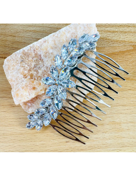 GRZEBIEŃ wsuwany do włosów wtykowy ozdobny diamenty Lolita Akcesoria