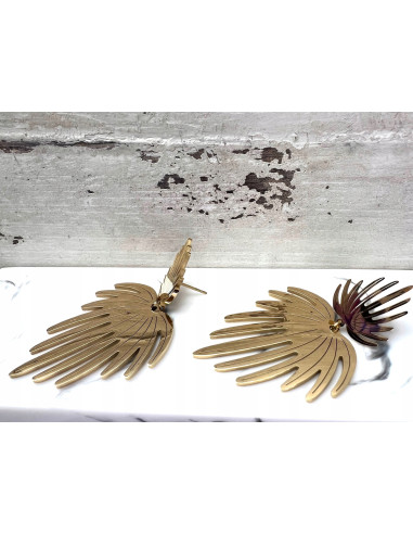 Kolczyki Liście ze stali chirurgicznej Lolita...