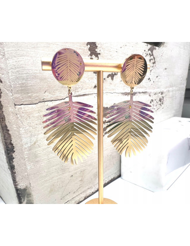 Kolczyki Liście ze stali chirurgicznej Lolita...