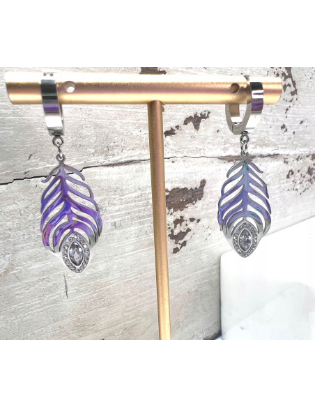 Kolczyki ze stali chirurgicznej Lolita Accessories srebrne