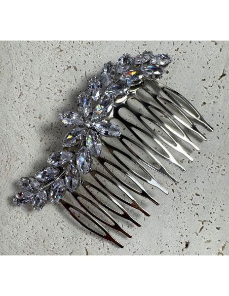 GRZEBIEŃ wsuwany do włosów wtykowy ozdobny diamenty Lolita Akcesoria