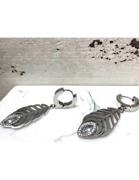 Kolczyki ze stali chirurgicznej Lolita Accessories srebrne