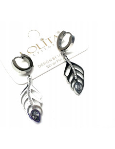 Kolczyki ze stali chirurgicznej Lolita Accessories srebrne 2