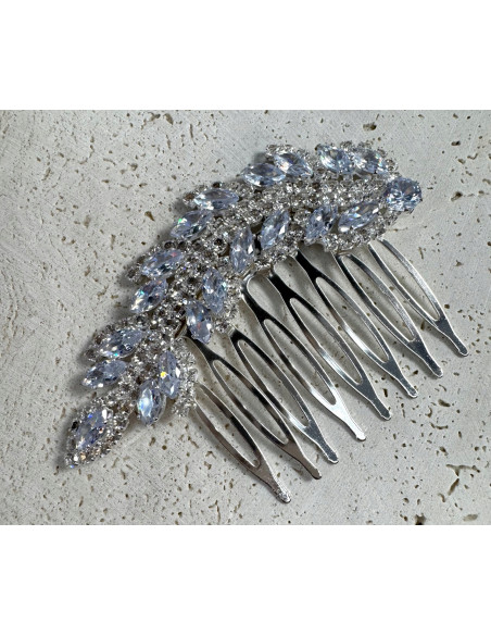 GRZEBIEŃ wsuwany do włosów wtykowy ozdobny diamenty Lolita Akcesoria