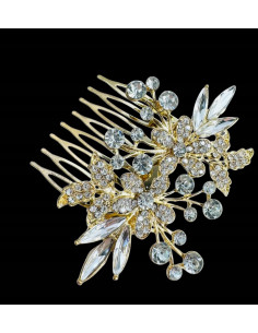 Grzebień wsuwany do włosów wtykowy ozdobny diamenty...