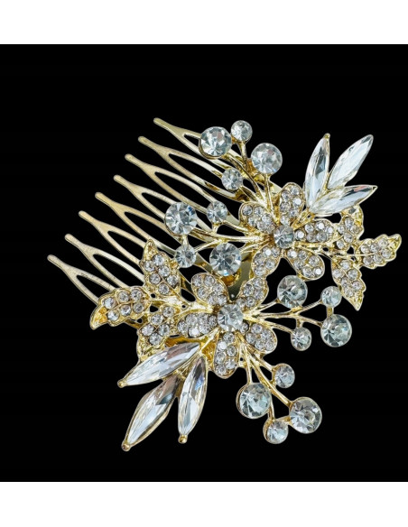 Grzebień wsuwany do włosów wtykowy ozdobny diamenty Lolita Accessories