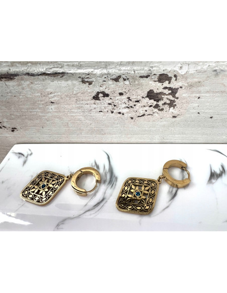 Kolczyki BOHO stal chirurgiczna Lolita Accessories złote