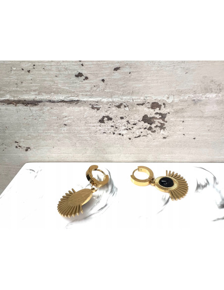 Kolczyki BOHO stal chirurgiczna Lolita Accessories złote