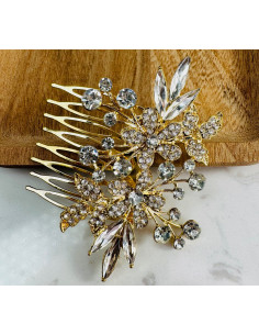 Grzebień wsuwany do włosów wtykowy ozdobny diamenty... 2