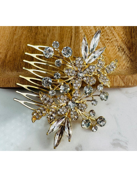 Grzebień wsuwany do włosów wtykowy ozdobny diamenty Lolita Accessories