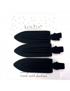 Klipsy do włosów zestaw Lolita Accessories czarne