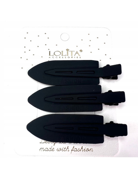 Klipsy do włosów zestaw Lolita Accessories czarne