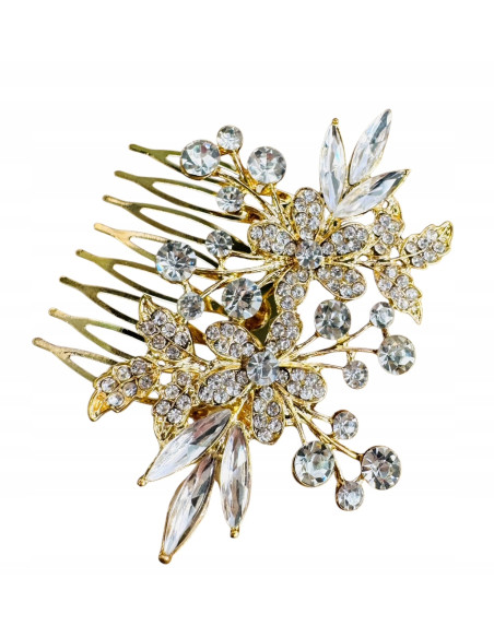 Grzebień wsuwany do włosów wtykowy ozdobny diamenty Lolita Accessories