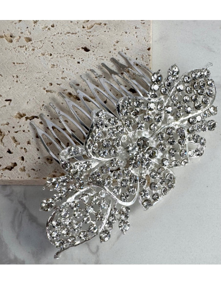 GRZEBIEŃ wsuwany do włosów wtykowy ozdobny diamenty Lolita Akcesoria