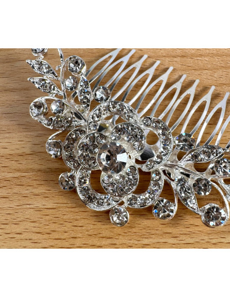 GRZEBIEŃ wsuwany do włosów wtykowy ozdobny diamenty Lolita Akcesoria