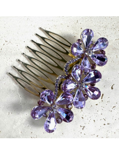 GRZEBIEŃ wsuwany do włosów wtykowy ozdobny diamenty...