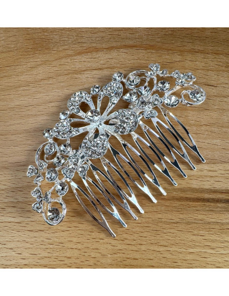 GRZEBIEŃ wsuwany do włosów wtykowy ozdobny diamenty Lolita Akcesoria