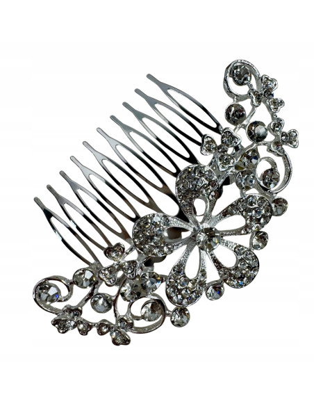 GRZEBIEŃ wsuwany do włosów wtykowy ozdobny diamenty Lolita Akcesoria