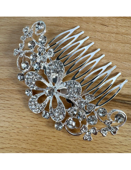 GRZEBIEŃ wsuwany do włosów wtykowy ozdobny diamenty Lolita Akcesoria