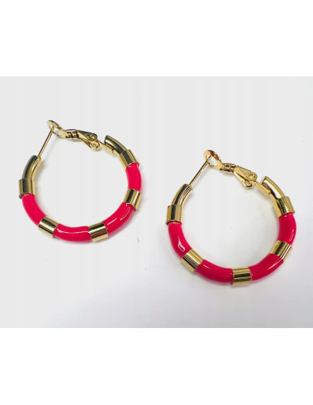 Kolczyki złote koła stal chirurgiczna nierdzewna Lolita Accessories