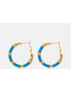 Kolczyki złote koła stal chirurgiczna nierdzewna Lolita...