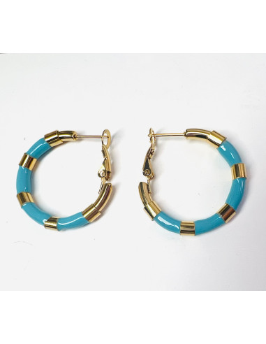 Kolczyki złote koła stal chirurgiczna...