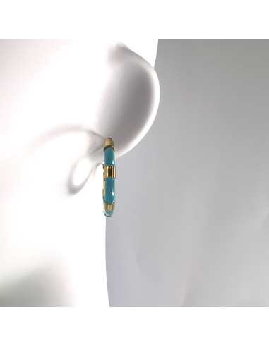 Kolczyki złote koła stal chirurgiczna...