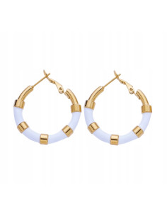 Kolczyki złote koła stal chirurgiczna nierdzewna Lolita...