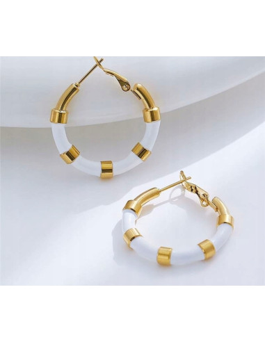 Kolczyki złote koła stal chirurgiczna...