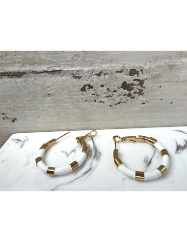 Kolczyki złote koła stal chirurgiczna...