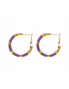 Kolczyki złote koła stal chirurgiczna nierdzewna Lolita...