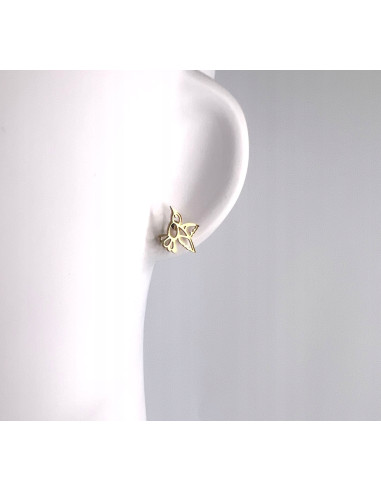 Kolczyki ze stali chirurgicznej Lolita Accessories złote ptaszki
