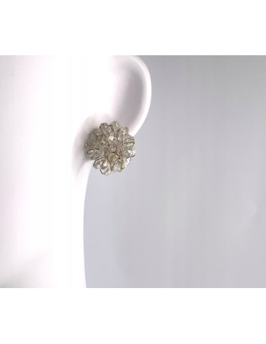 Kolczyki Kwiaty Srebrny sztyft 925 Lolita...