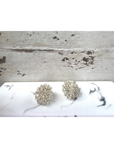 Kolczyki Kwiaty Srebrny sztyft 925 Lolita...