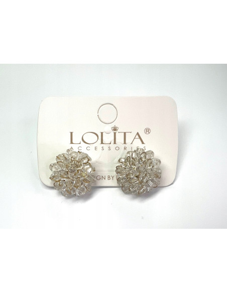 Kolczyki Kwiaty Srebrny sztyft 925 Lolita Accessories