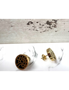 Kolczyki ze stali chirurgicznej Lolita Accessories złote