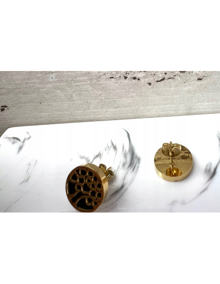 Kolczyki ze stali chirurgicznej Lolita Accessories złote