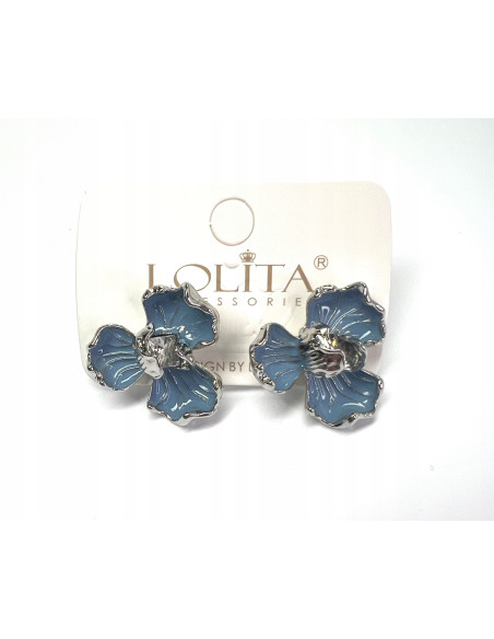 Kolczyki Kwiaty Srebrny sztyft 925 Lolita Accessories Kwiatki