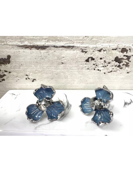 Kolczyki Kwiaty Srebrny sztyft 925 Lolita Accessories Kwiatki