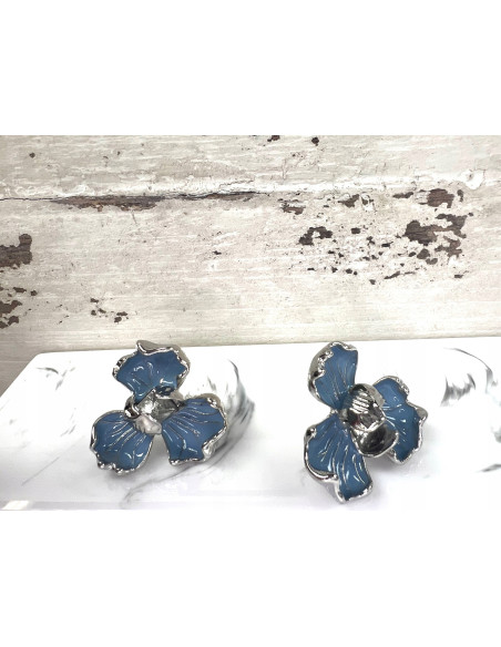 Kolczyki Kwiaty Srebrny sztyft 925 Lolita Accessories Kwiatki