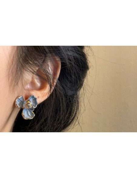 Kolczyki Kwiaty Srebrny sztyft 925 Lolita Accessories Kwiatki