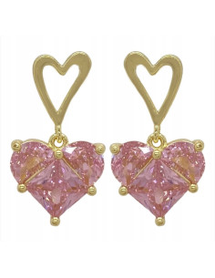 Kolczyki Lolita Accessories Srebrny sztyft "925" Serce