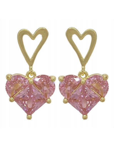 Kolczyki Lolita Accessories Srebrny sztyft "925" Serce